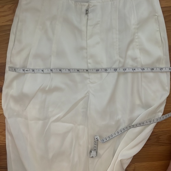 NWT - 12th Tribe Halley White Satin Trousers - Picture 7 of 8